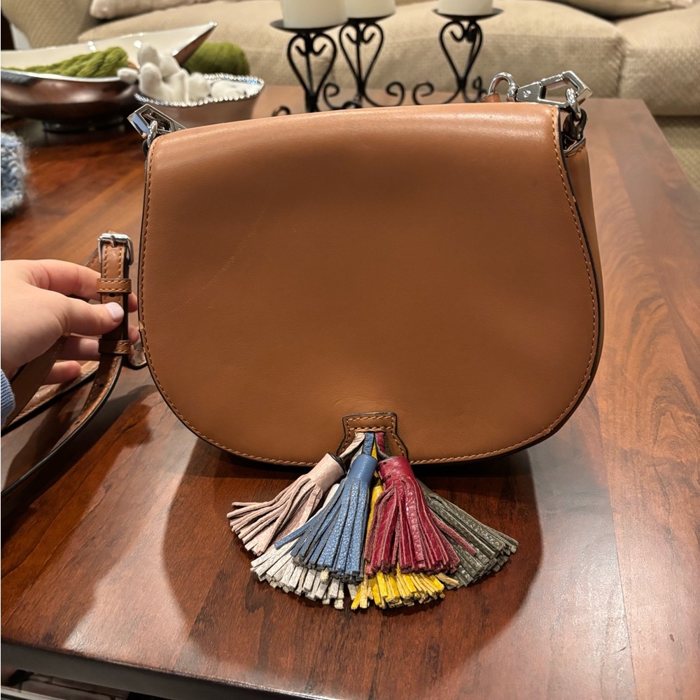 Rebecca Minkoff Tassle Saddle Crossbody Bag